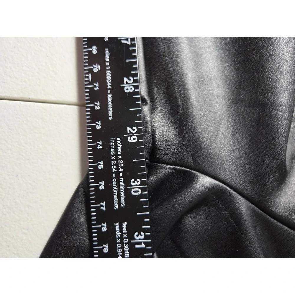 Fashion Nova Liliana Faux Leather Leggings Black Plus Size 3X NWT High Waisted